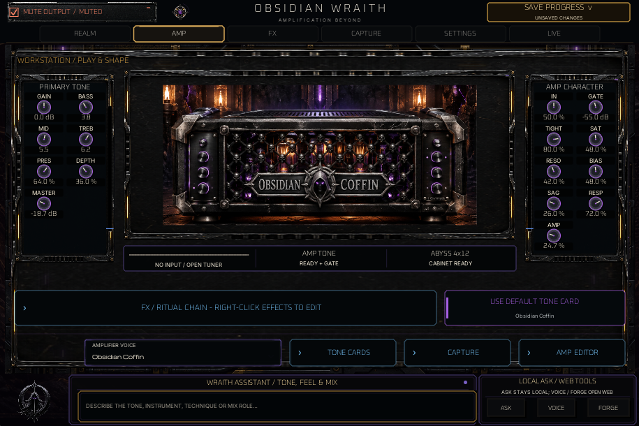 Wraith Guitar workstation